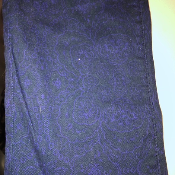 Christopher Blue size 12 blue print skinny stretch denim jeans NWT - Picture 4 of 16